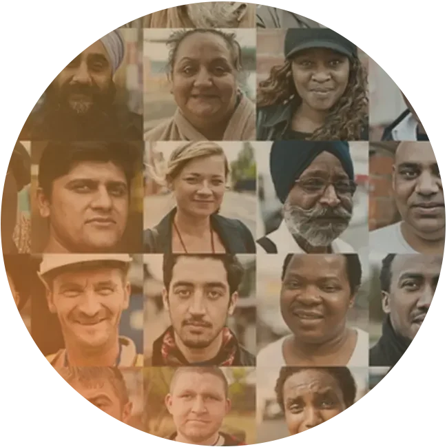 colorful-faces-circle